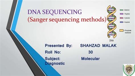 Dna Sequencing By Sanger Methodpptx