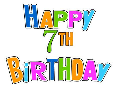 Happy 7th Birthday - Birthday Messages for Seven-Year-Olds