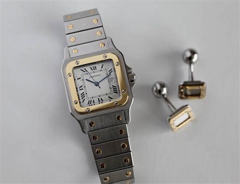 Cartier Santos Steel Gold Monochrome Watches Cartier Santos Pilot