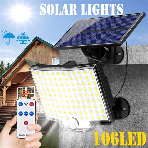 Luz Solar LED Superbrillante Para Exteriores Con Sensor De Movimiento