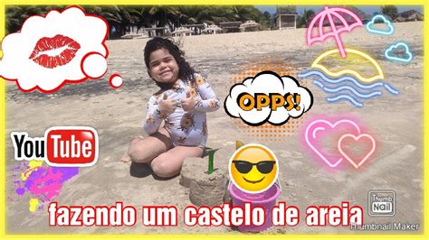 Fazendo Um Castelo De Areia YouTube