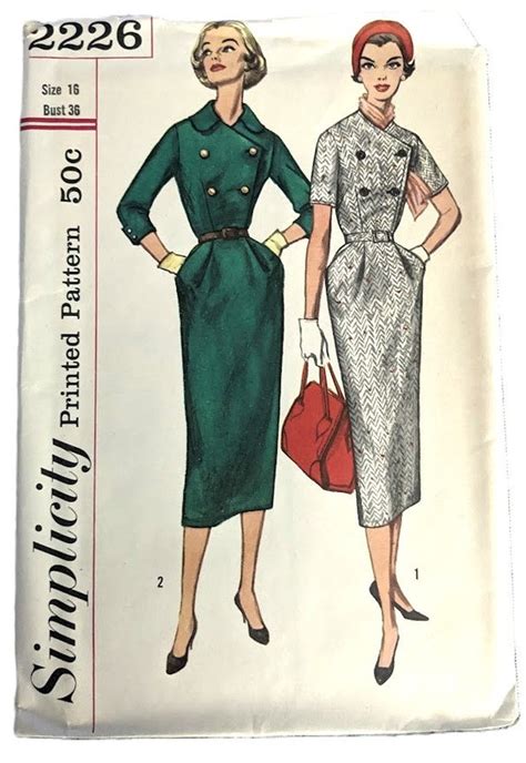 Gorgeous 1950s Vintage Sewing Dress Patterns Simplicity 1988 3752 2226 1995 1819 2040 2152 2230