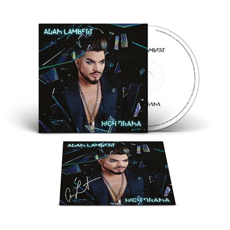 High Drama 1CD With Signed Art Card Adam Lambert