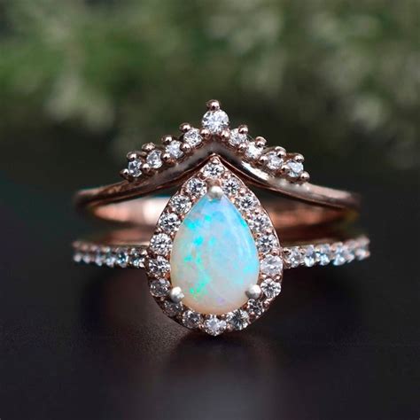 Opal Engagement Ring - Etsy