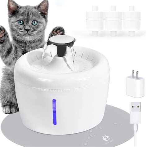 Battery Operated Water Fountain Options For Cats Whiskers Magoo