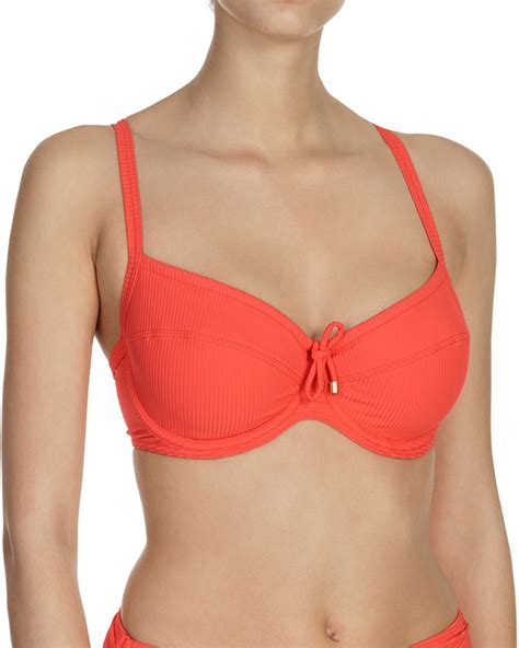 Bikini Top ungefüttert RIB CORAL von CYELL Bikini Oberteile Beldona AG