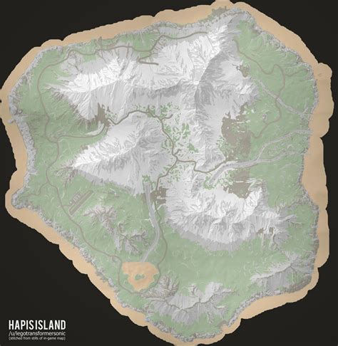 I also stitched together a map of Hapis Island with /u/pascaldulieu 's ...