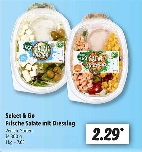 Select Go Frische Salate Mit Dressing Angebot Bei Lidl 1Prospekte De