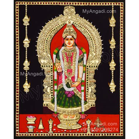 Kanniya Kumari Amman Tanjore Painting