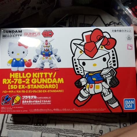 萬代 Bandai Hello Kitty X Sdex Rx 78 2 凱蒂貓 鋼彈 蝦皮購物