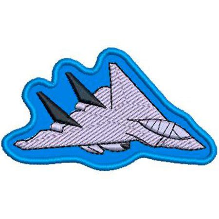 Patch Bordado Avião 5x8 cm Cód 2286