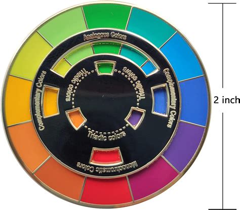 Creative Color Wheel Enamel Pin The Spinning Wheel Moves Nicely，color