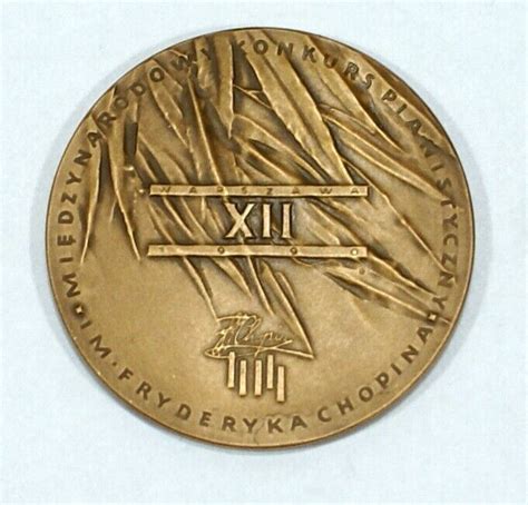 Polish Medal Xii International Pian Competition Fryderyk Chopin