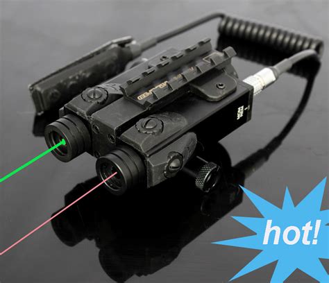 China New Mil Std Tactical Hunting Rifle Dual Beams Green Laser Sight With Ir Laser Scope Combo