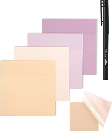 Mr Pen Transparent Sticky Notes X Sheets Pastel Colors See