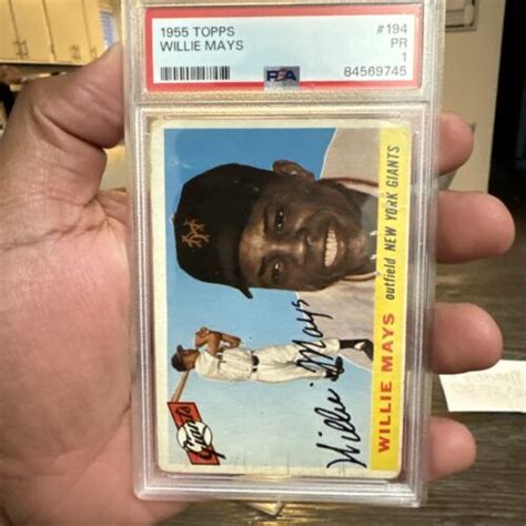 Topps Set Break Willie Mays Psa Pr Ebay