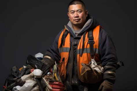 Premium Photo | Portrait of a sanitation worker