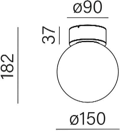 Oprawa natynkowa MODERN BALL simple midi WP LED hermetic M930 biały