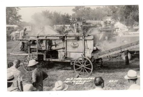 Ia Mt Pleasant Iowa Rppc Postcard Old Threshers Ebay