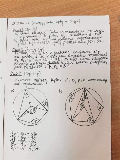 Wyznacz miary kątów zadanie 3 zdj Brainly pl