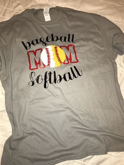 Baseball Softball Mom Softball Shirt Designs Softball Mom Shirts