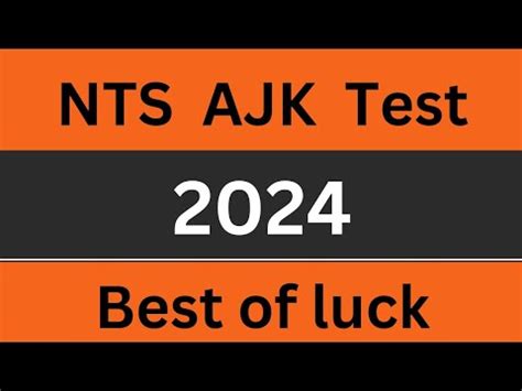 Instructions For Nts Ajk Nts Ajk Test 2024 YouTube