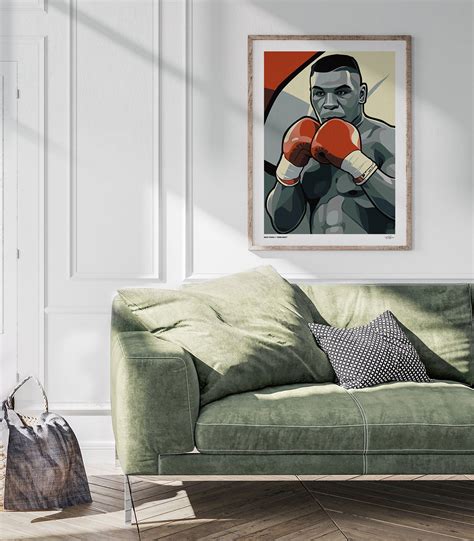 Mike Tyson Poster Boxing Illustrated Art Print - Etsy