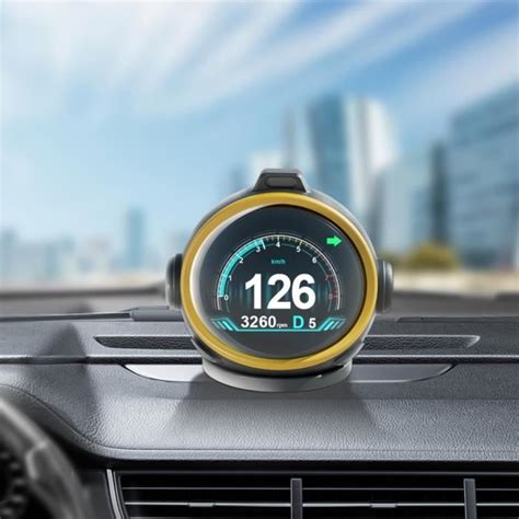 Affichage tête haute HUD de voiture Jauge intelligente OBD2 Compteur