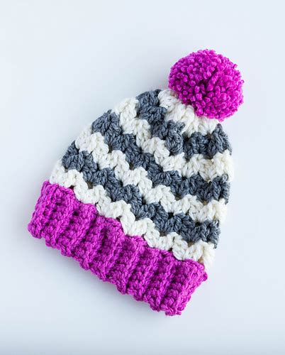 Ravelry Color Pop Striped Beanie Pattern By Breann Mauldin