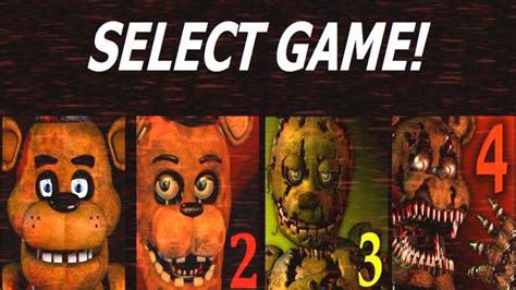 Five Nights At Freddys 1 4 Jumpscare Simulator 1 2 3 4 Jumpscares