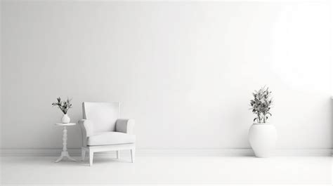 Premium Photo | Minimal white background with home decor interior white ...