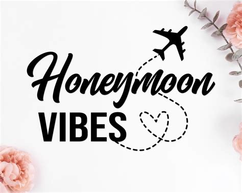 Honeymoon Svg For T Shirt Just Married Honeymoon Vibes Svg Etsy