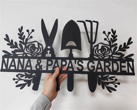 Personalized Cut Metal Garden Signs Indoor Outdoor TMS851 – Tom Pham ...