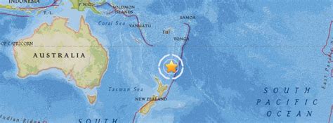 Deep M6 0 Earthquake Hits Kermadec Islands Region New Zealand The