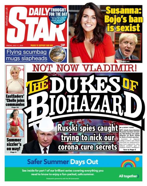 Daily Star Front Page 17th Of July 2020 Tomorrows Papers Today