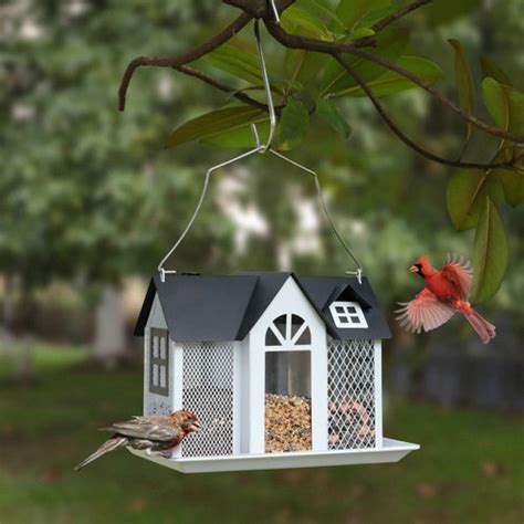 Kingsyard Bird Feeder House For Outside Metal Mesh Wild Bird Feeder