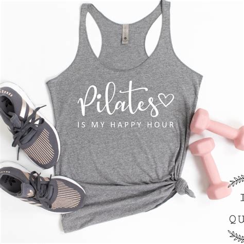 Pilates Is My Happy Hour Tank Top Pilates Shirt Pilates Tank Etsy