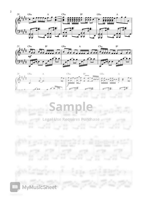 Alec Benjamin Let Me Down Slowly Piano Sheet 楽譜 By Pianella Piano