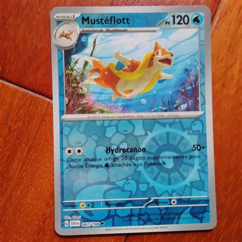 CARTE POKÉMON MUSTÉFLOTT 047 198 reverse EV1 Ecarlate et Violet Fr