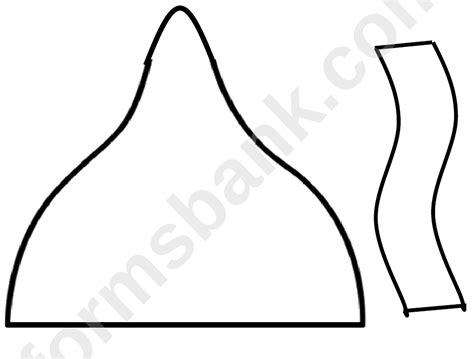 Printable Hershey Kiss Template