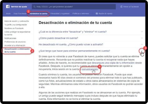 Cómo Borrar o Eliminar tu Cuenta de Facebook para Siempre paso a paso