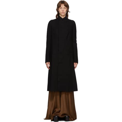 Haider Ackermann Black Wool Proud Coat Haider Ackermann