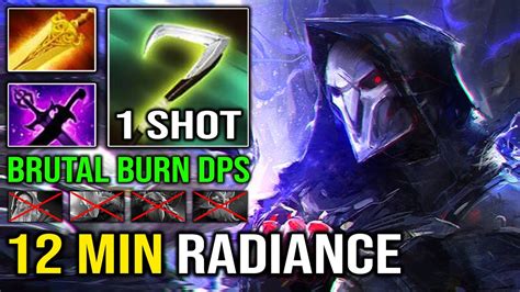 NEW Carry Mid Necrophos Guide 12Min Radiance Brutal AoE Burn DPS With