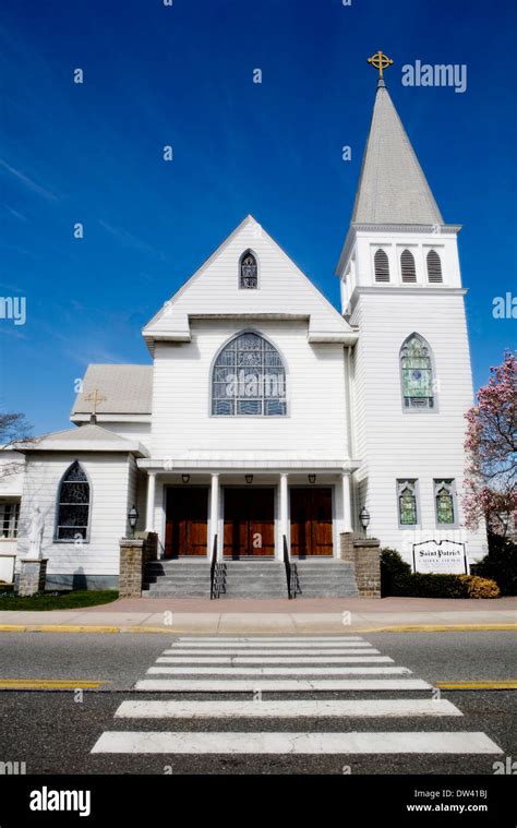 St Patricks Church In Mystic Ct Stock Photo Alamy