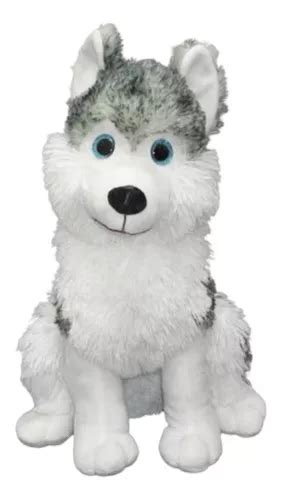 Peluche Perro Siberiano Sentado 70cm Phi Phi Toys Envío gratis