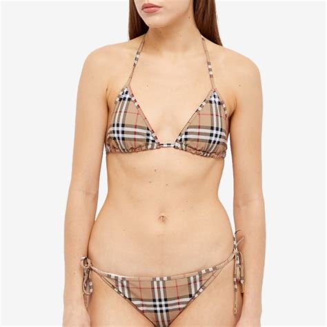 Burberry Checked Bikini Archive Beige Ip Check END JP