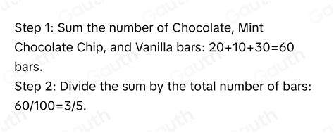 Solved A Cooler Contains 100 Ice Cream Bars There Are 10 Vanilla Bars