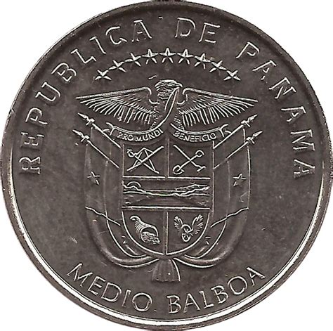 Medio Balboa Discovery Of The Pacific Ocean Panama Numista