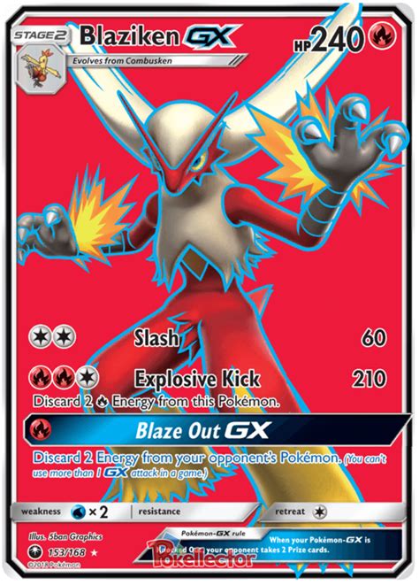 Blaziken GX - Celestial Storm #153 Pokemon Card