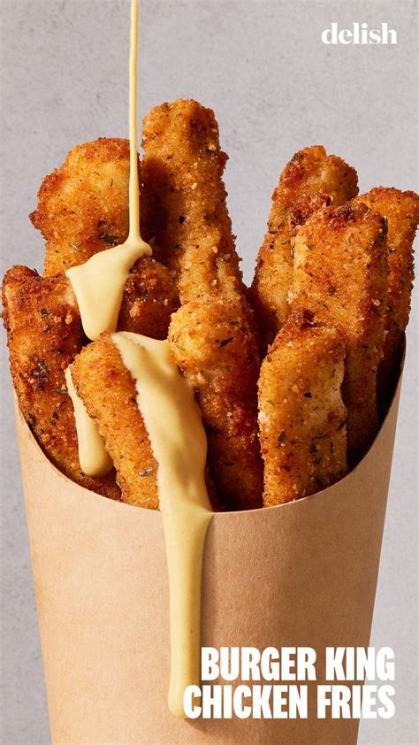 The Burger King Chicken Fries Are Being Drizzled With Sauce